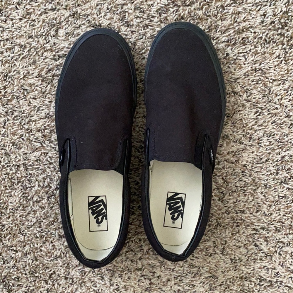 Black Vans Slip Ons
